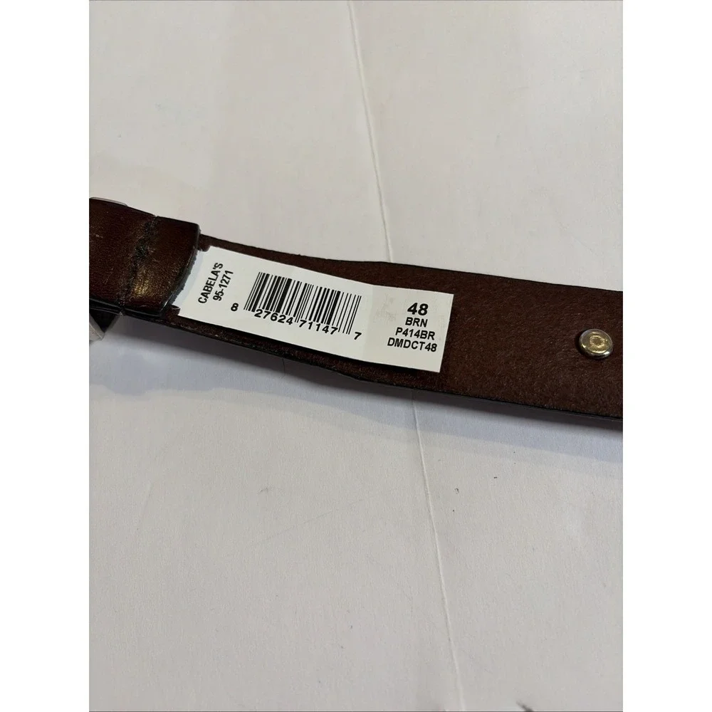 Cabela's Belt Men's 48 Brown Western Style 95-1271 New